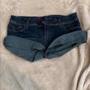 jean booty shorts